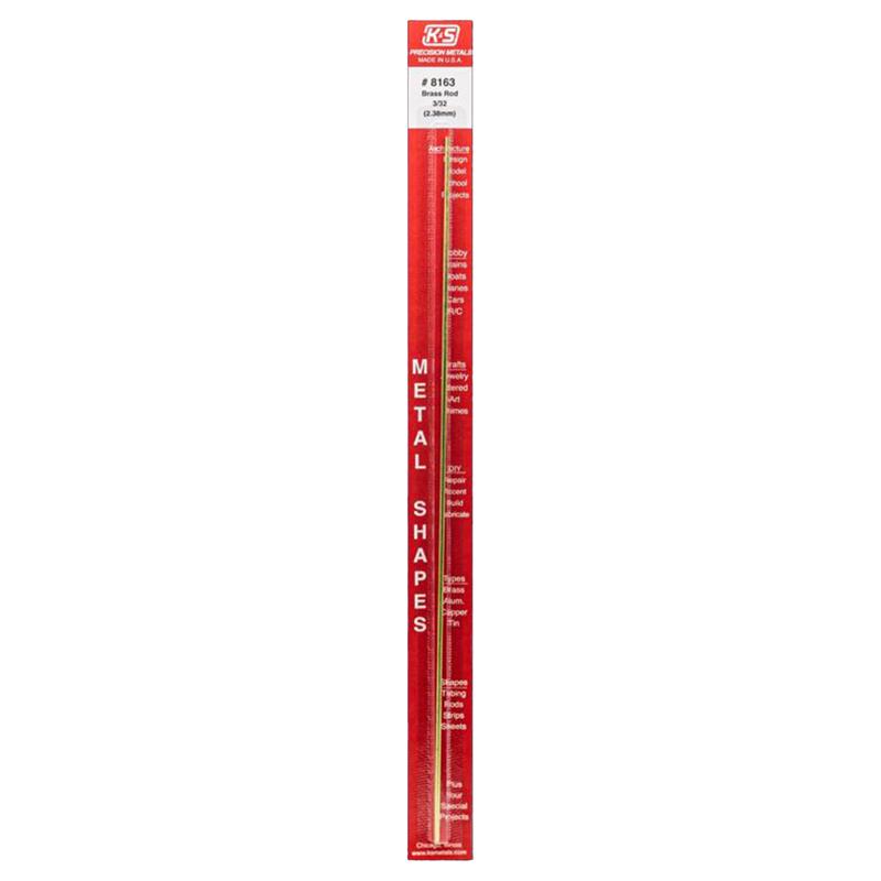 ROD SOLID BRASS 12X3/32"