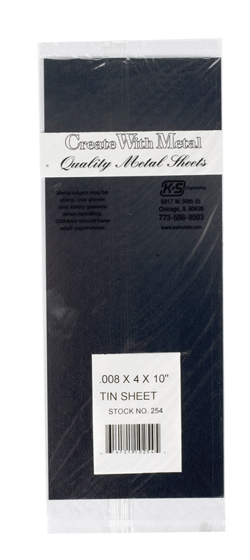 TIN SHEET 4X10X008" - Pack of 6