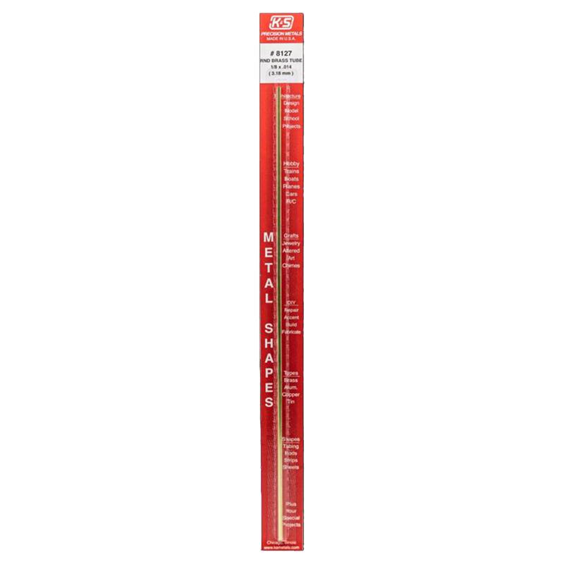 TUBE ROUND BRASS 12X1/8"
