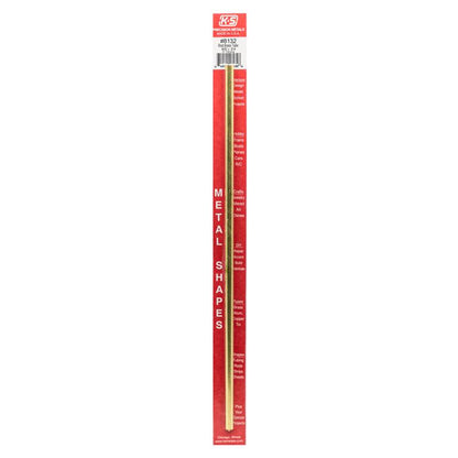 Round brass tube from Emery Jensen Hobby Craft Metals, measuring 12x9/32 inches, suitable for craft and DIY projects.