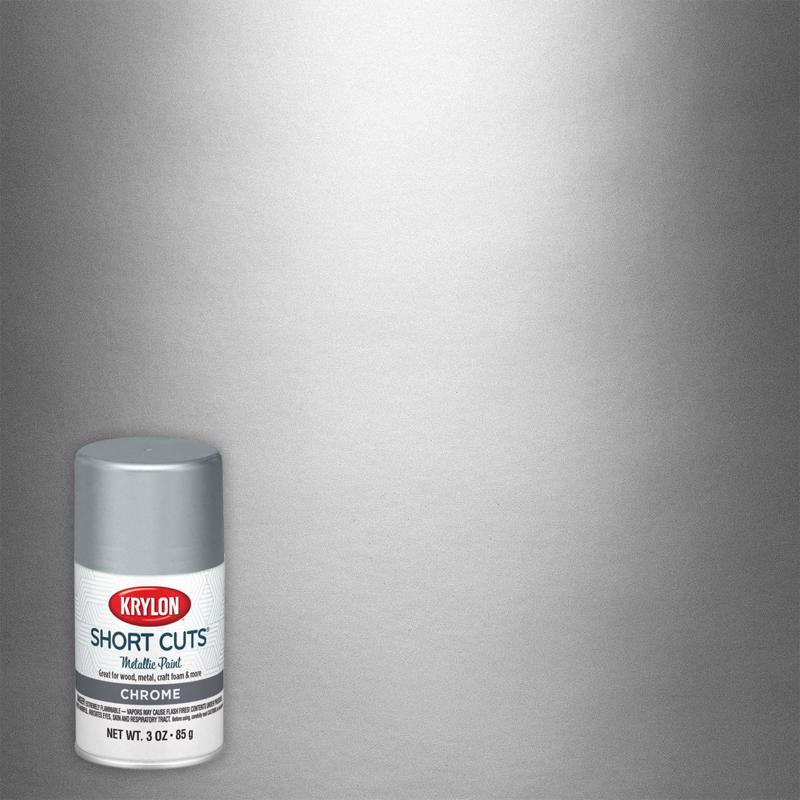SPRAY 3OZ METALIC CHROME - Pack of 6