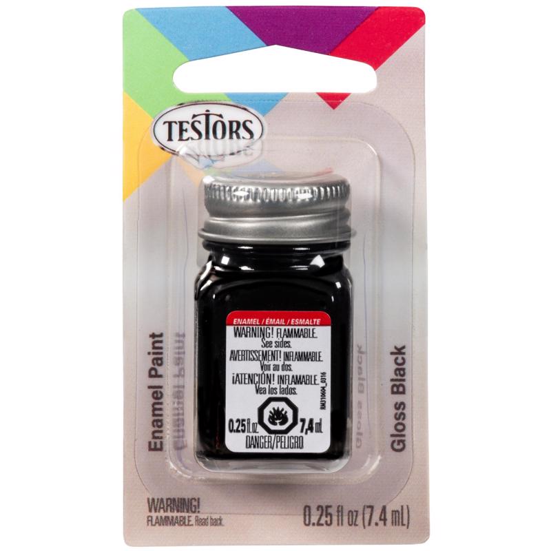 HOBBY PAINT 1/4OZ BLACK - Pack of 6