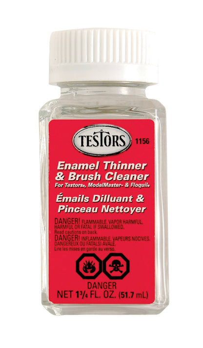 Emery Jensen Hobby Paint Thinner 1.75oz pack of 6, suitable for hobby paints and glazes, shown in a clear image.