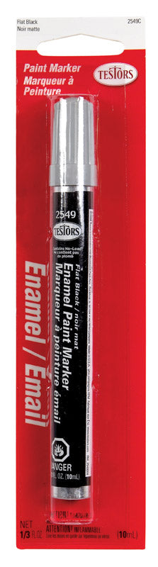 Set of six Emery Jensen black hobby paints and glazes in 0.3 oz bottles, ideal for arts and craft projects.