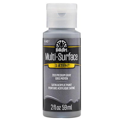PAINT MEDIUM GRAY 2OZ - Pack of 3