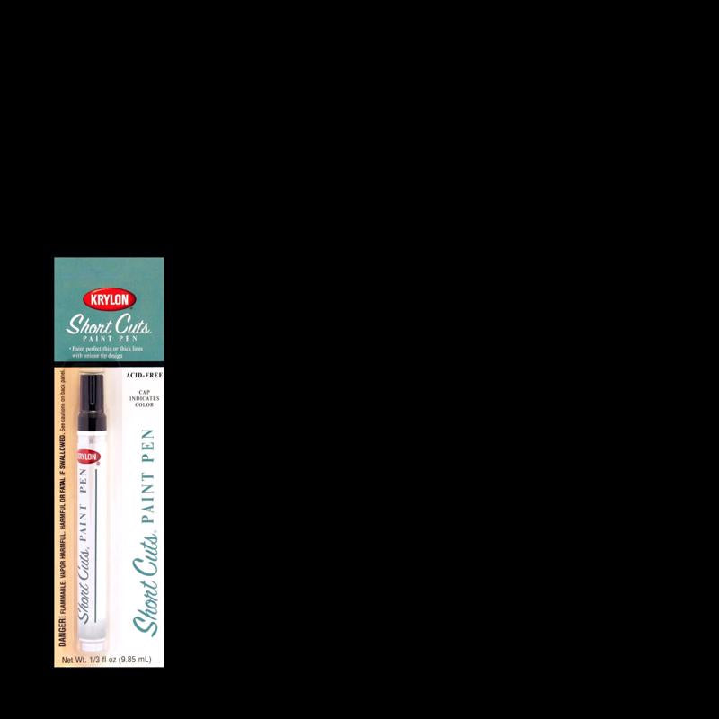 SHRTCUT PAINT PEN GLSBLK - Pack of 6