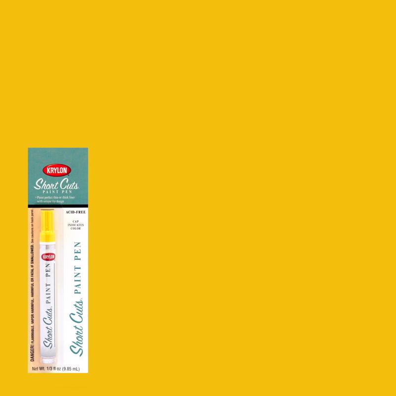 SHRTCUT PAINT PEN YELLOW - Pack of 6