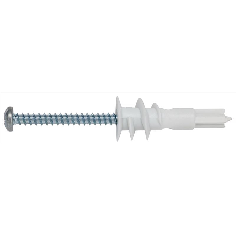 Emery Jensen nylon hollow wall anchor, #6 size, designed for secure drywall installation, shown in the product image.