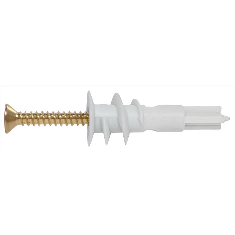 Emery Jensen Anchor #8walbd BRS CD10 hollow wall anchors, pack of 5, for drywall and light-duty applications.