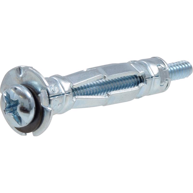 Emery Jensen hollow wall anchor 1/8S for securing items in drywall, shown in a close-up image of the anchor.