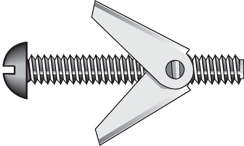 Emery Jensen hollow wall toggle bolt 1/4x4 inch for secure mounting in drywall or hollow walls.