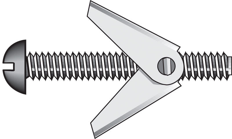 Emery Jensen hollow wall toggle bolt 3/16x4 inches, designed for secure mounting in drywall or hollow walls.