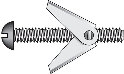 Emery Jensen hollow wall toggle bolt 3/16x5 inch for secure mounting in drywall or hollow walls.