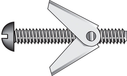Emery Jensen hollow wall toggle bolt Rund 1/4x5 inch for secure mounting in drywall or hollow walls.