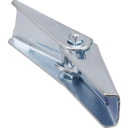 Emery Jensen hollow wall toggle wing anchor 3/16 inch size, shown installed in a wall for secure fastening.