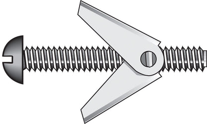Emery Jensen hollow wall Trus Toggle Bolt 1/8x3 inch for secure mounting in drywall or hollow walls.
