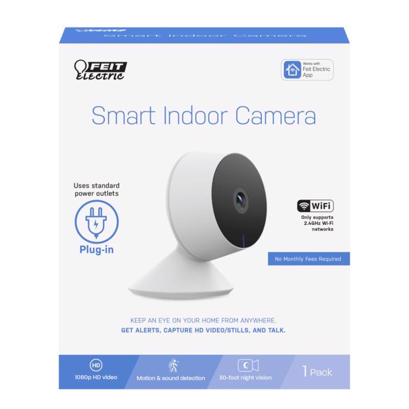 Emery Jensen WiFi camera for home security system, mounted on wall, capturing indoor surveillance footage.