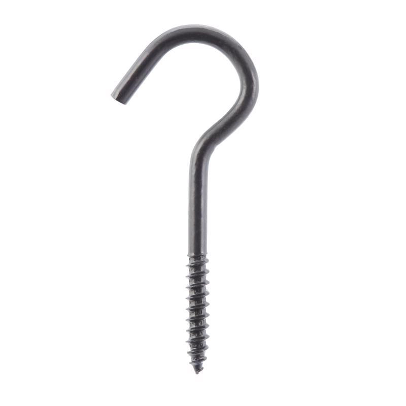 Emery Jensen ceiling hook 1/4x3-3/8 inch for securing hanging items, made of durable metal with a curved hook design.
