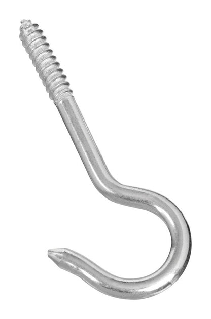 Emery Jensen zinc ceiling hook, 4-15/16 inches long, metal hook for hanging items, with a sturdy design for ceiling installation.