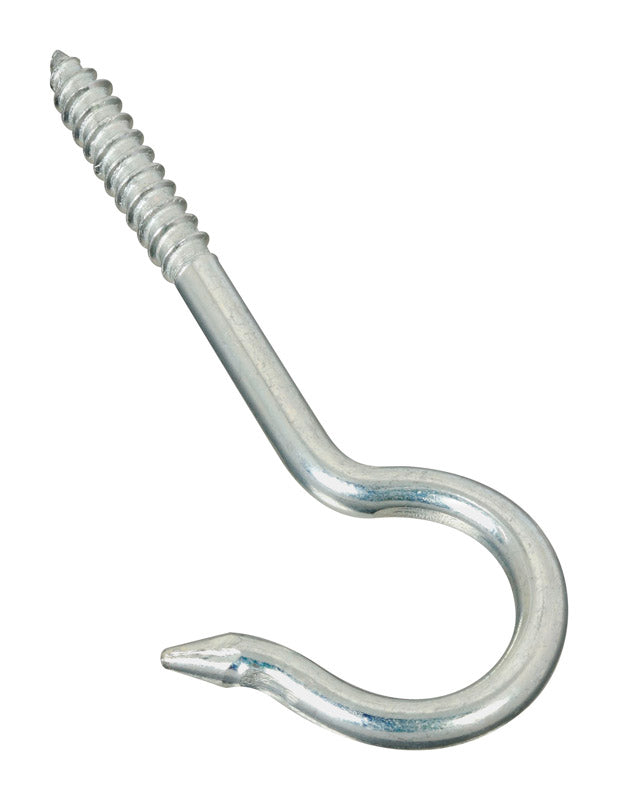 Emery Jensen ceiling hook ZNC 4-1/8 inch for hanging items, made of durable metal with a curved hook design.