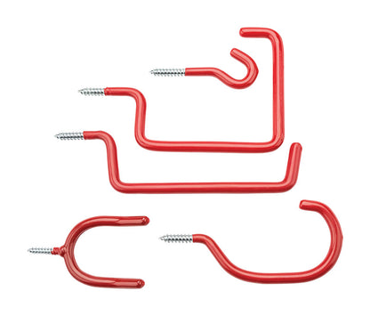 HOOKS HOME ASST 5PK RED - Pack of 6