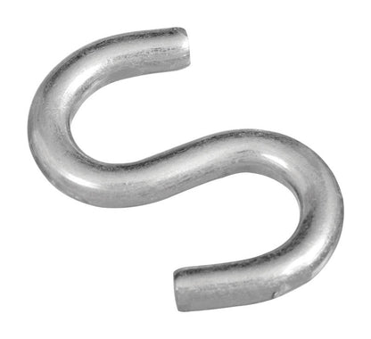 Emery Jensen open S-hook ZNC 2-inch for hanging and securing items, metal construction with a durable finish.