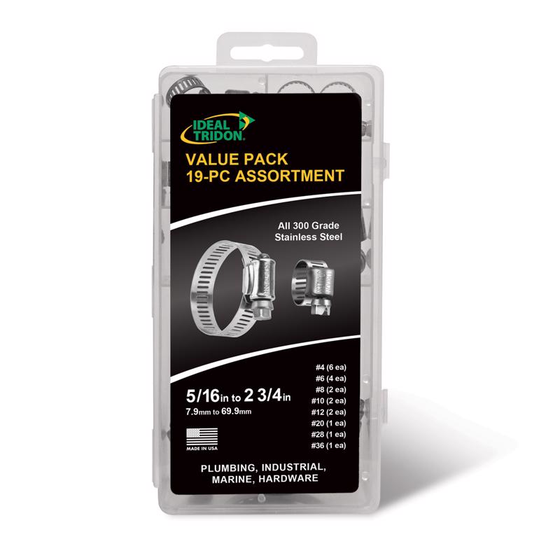 HOSE CLMP SLV ASST 19PK