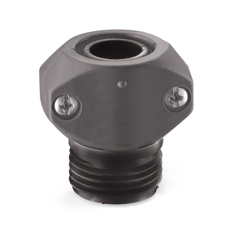 Emery Jensen Hose Repair Adapters, 5/8 and 3/4 inch ML ends, pack of 12, durable hose repair and connector fittings.
