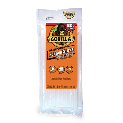 GORILLA GLU STCK 8" 20PK - Pack of 4