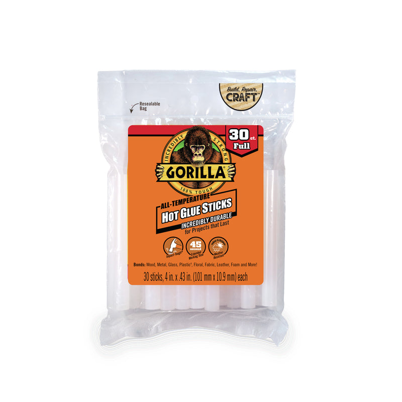 GORILLA GLUE STKS 4"30PK - Pack of 6