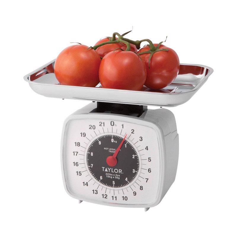 Emery Jensen 22-pound household scales with a clear digital display and sturdy platform for accurate weight measurement.