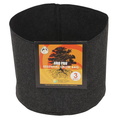 Emery Jensen GRO PRO 3-gallon grow bag, a hydroponic accessory for healthy plant root development and easy garden setup.
