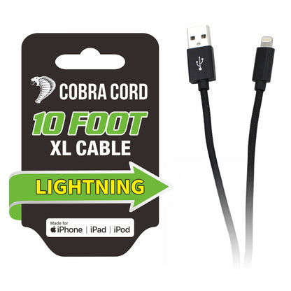 Set of 12 Emery Jensen Apple MFi 10-foot charging cables, impulse/novelty design, compatible with Apple devices, shown in the image.
