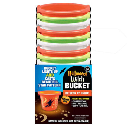 Pack of 12 Emery Jensen bucket light-up novelty watches, colorful and fun impulse accessories for kids or novelty gift items.