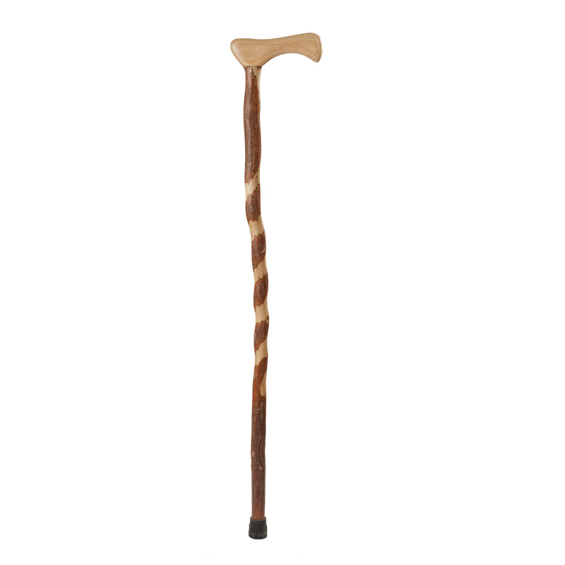 Emery Jensen impulse novelty cane with a 37-inch twist design in sassafras wood, showcasing a stylish and unique appearance.