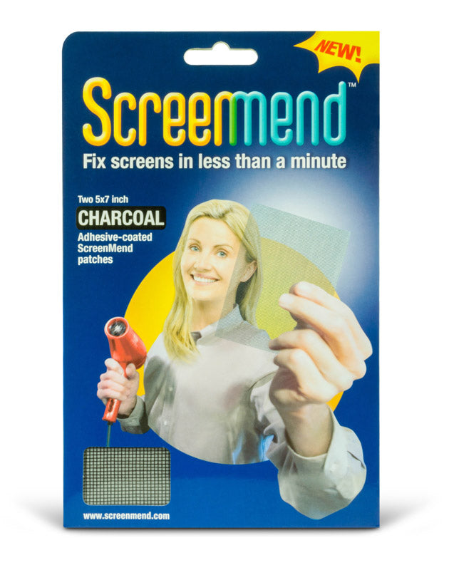 Charcoal-colored impulse novelty screen mend measuring 5x7 inches from Emery Jensen, featuring a durable design for quick repairs.