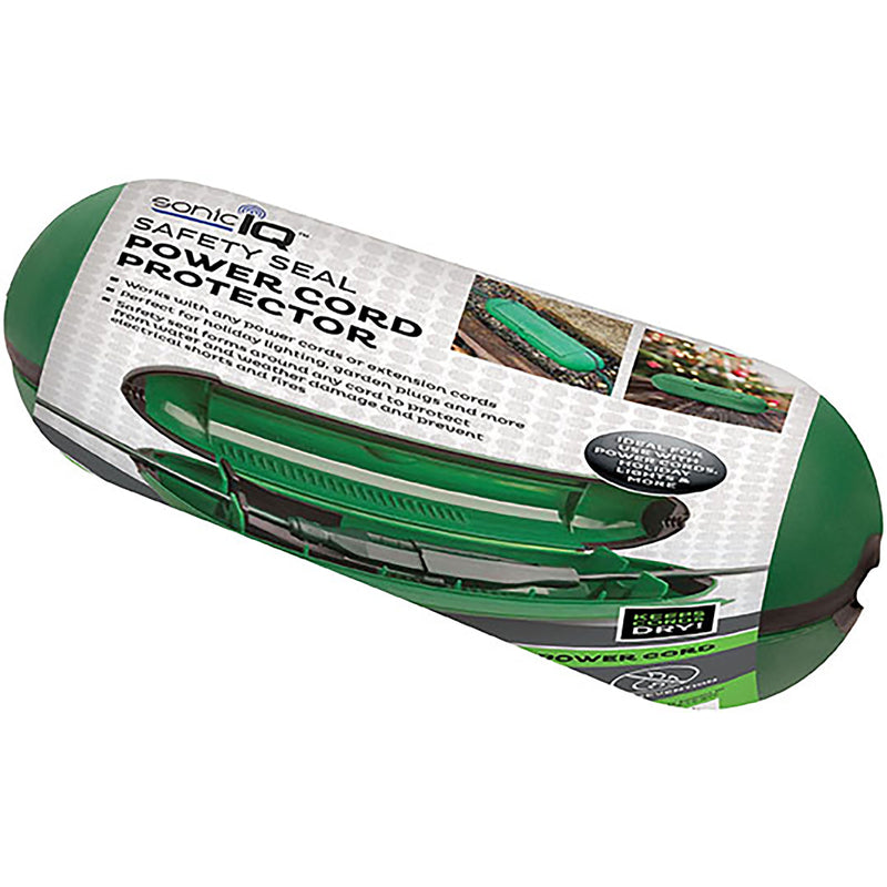 Green cord protect impulse novelty from Emery Jensen, designed to safeguard and organize electrical cords.