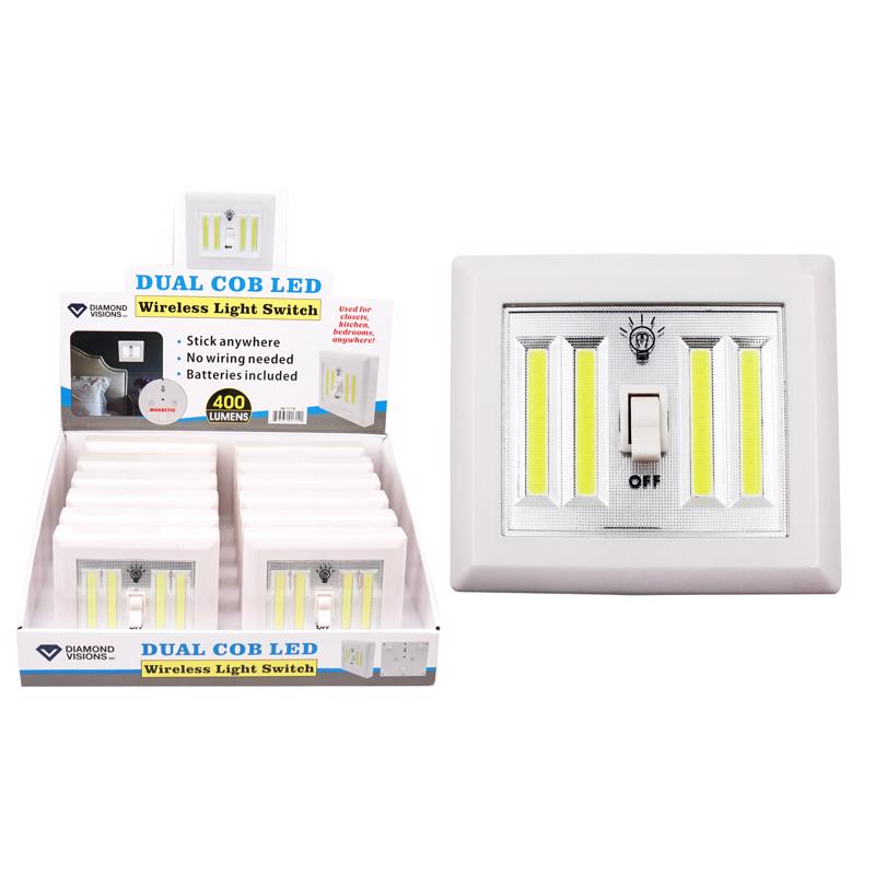 DUAL COB WALL SWITCH - Pack of 12