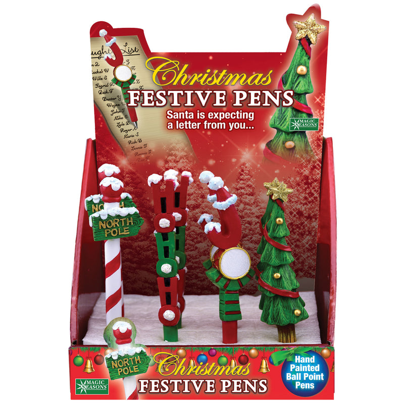 FESTIVE PENS ASST - Pack of 16