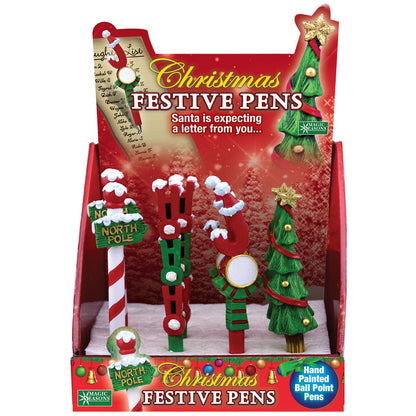 FESTIVE PENS ASST - Pack of 16