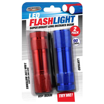 Two Emery Jensen LED AAA flashlights from the Impulse/Novelty collection, compact and portable with bright illumination.
