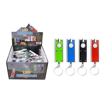 FLAT LED KEYCHAIN - Pack of 72