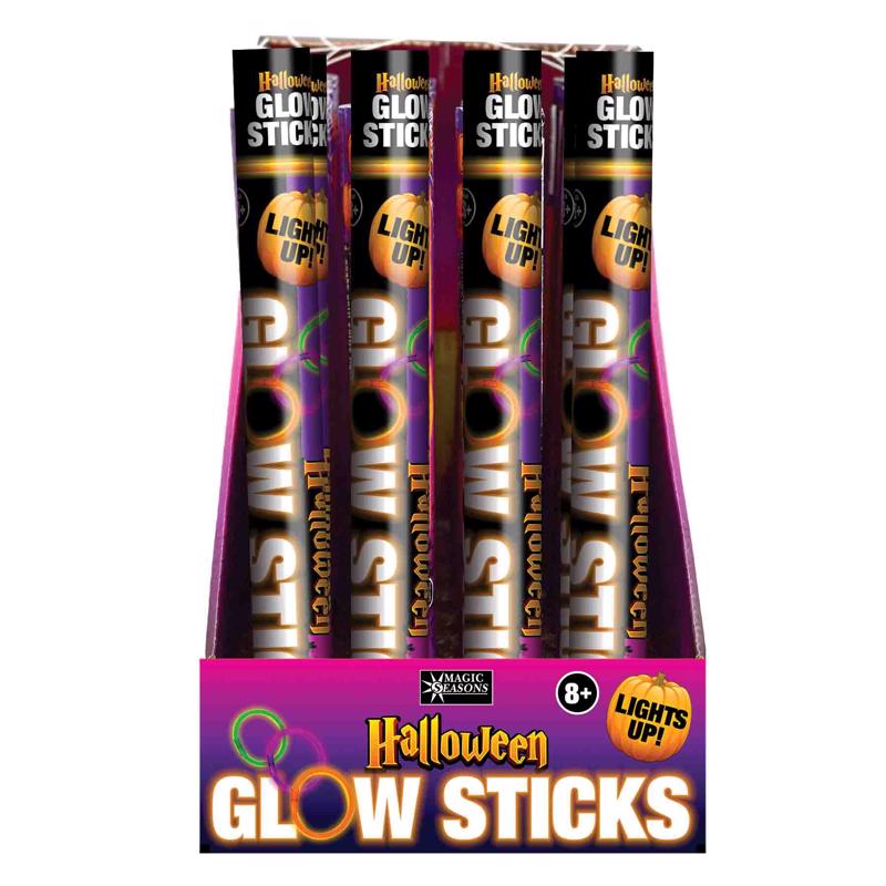 GLOW STICKS HALLWN 8PC - Pack of 24