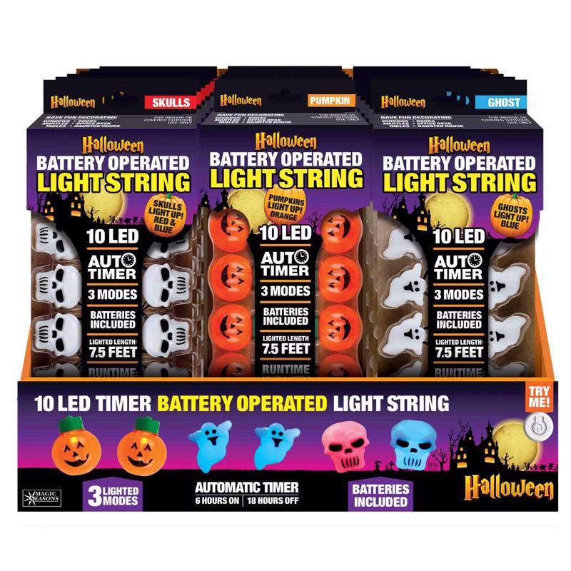 HALLOW DECOR LGHT STRING - Pack of 12