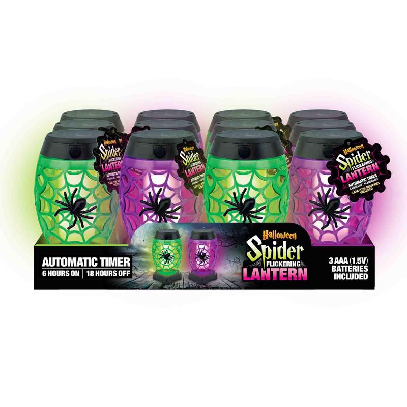 HALLOWEEN DECOR SPIDER - Pack of 12
