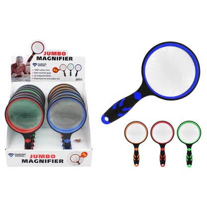 JUMBO MAGNIFI GLASS ASST - Pack of 12