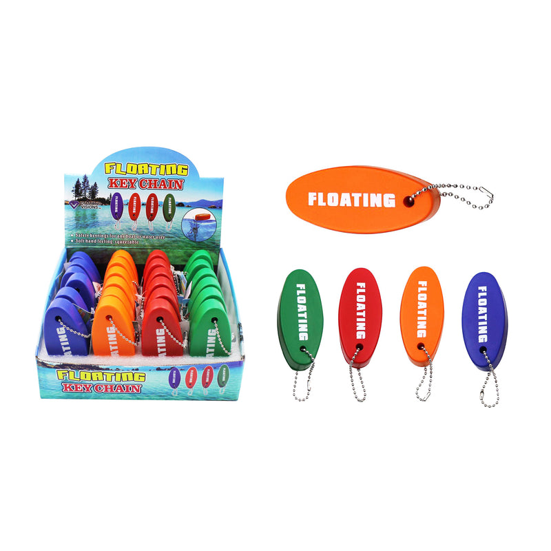 KEY CHAIN FLOATING ASST - Pack of 24