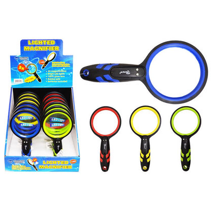 LED MAGNIFYING GLASS - Pack of 12