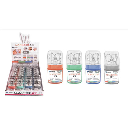 MANICURE SET STL STL 4PC - Pack of 36