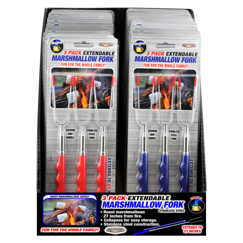 MARSHMLW FORK EXTBL 3PK - Pack of 24